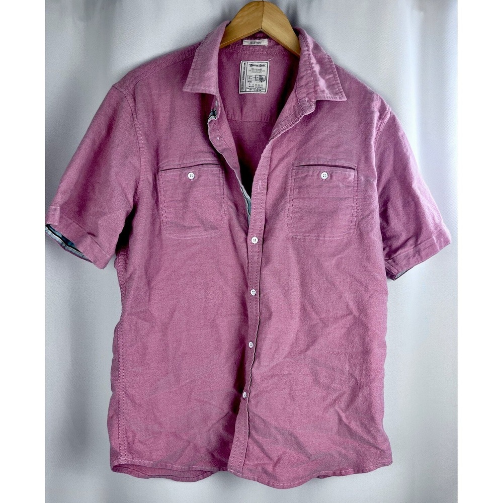 COLOURS by ALEXANDER JULIAN Button Up Shirt in Pink Sz Large